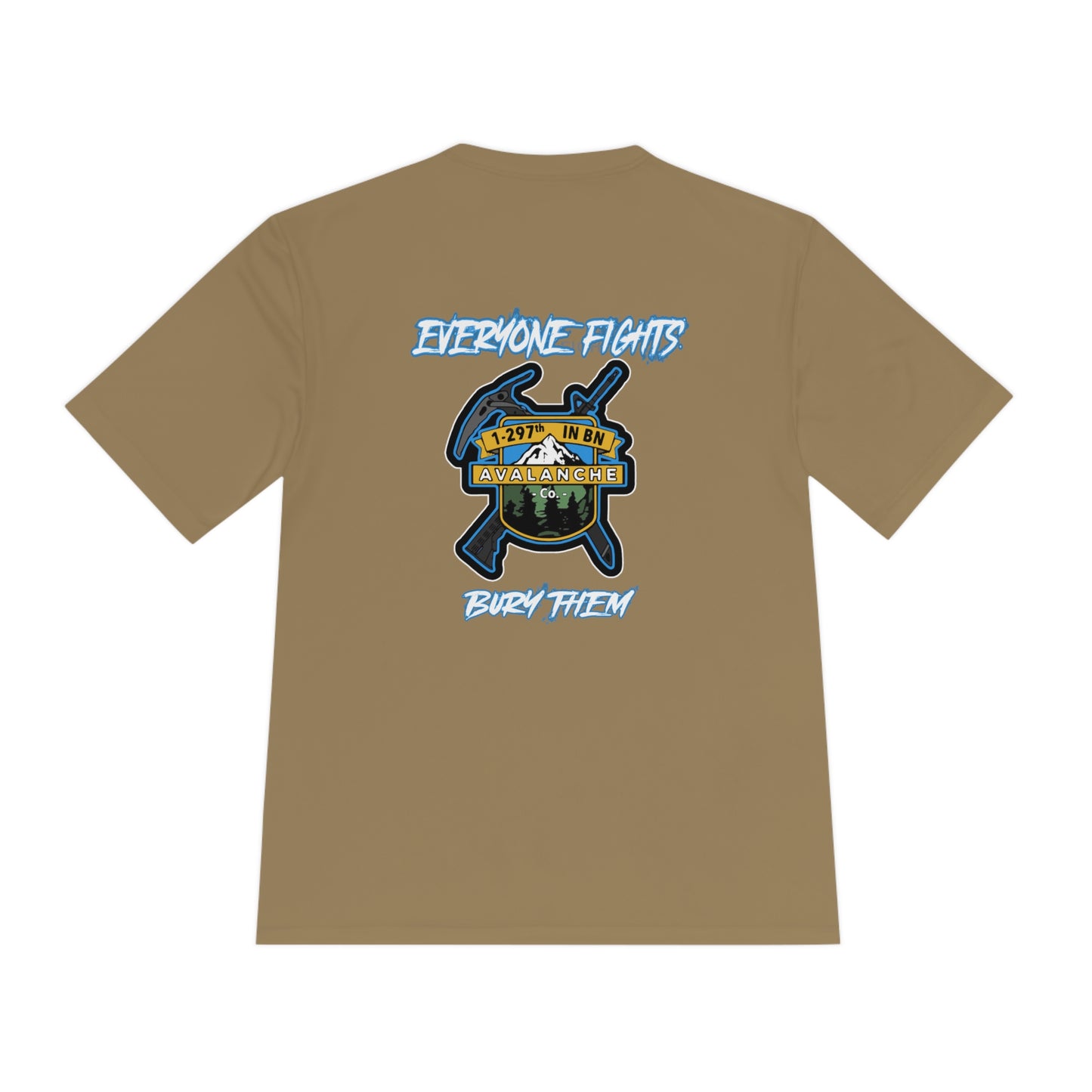 Avalanche Co 1-297th IN Moisture Wicking Short Sleeve Poly Tee