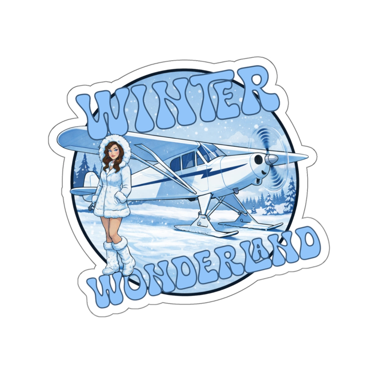 Sticker (Aviation) Winter Wonderland