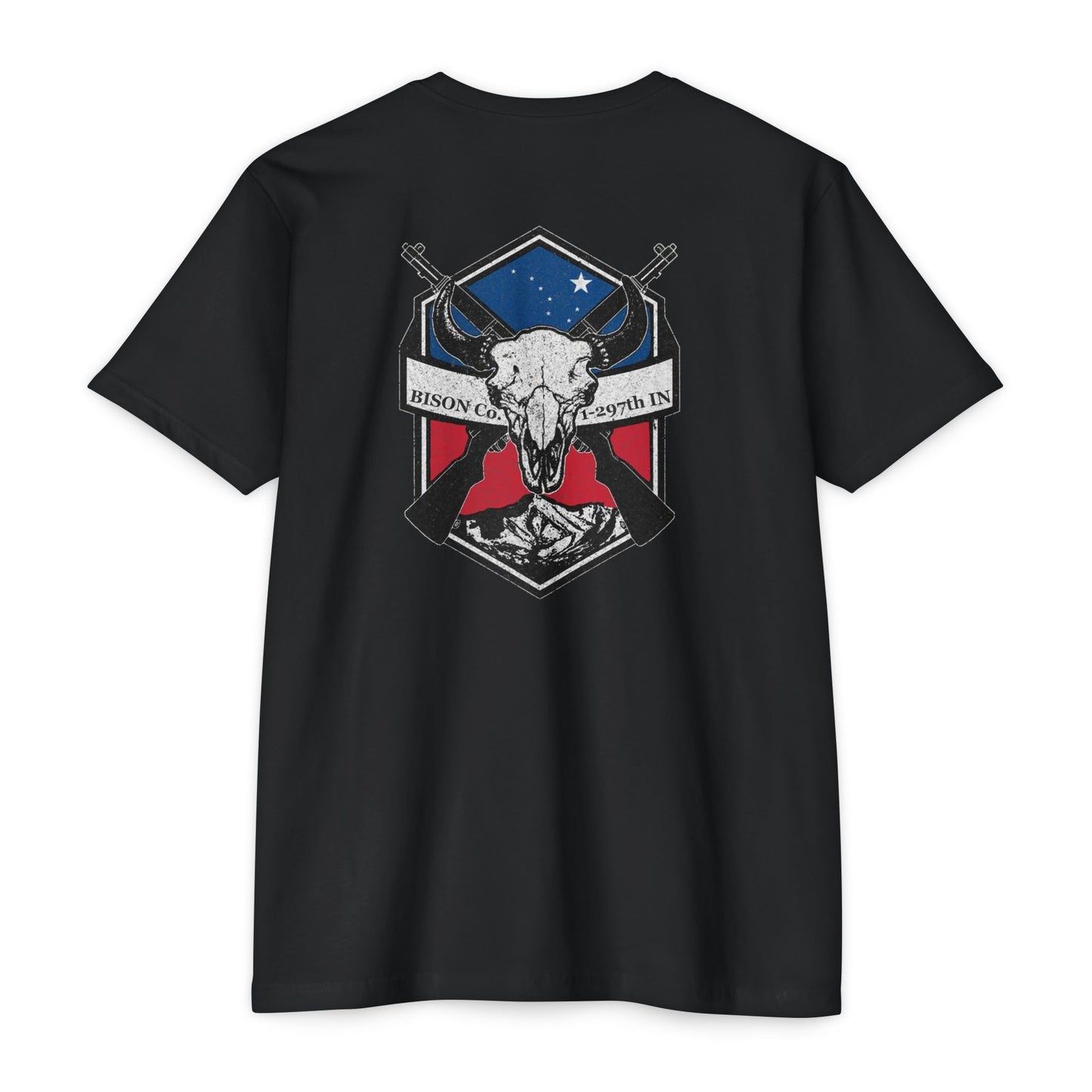 Z1 Bison Co 1-297th IN - Unisex CVC 60/40 Jersey T-shirt