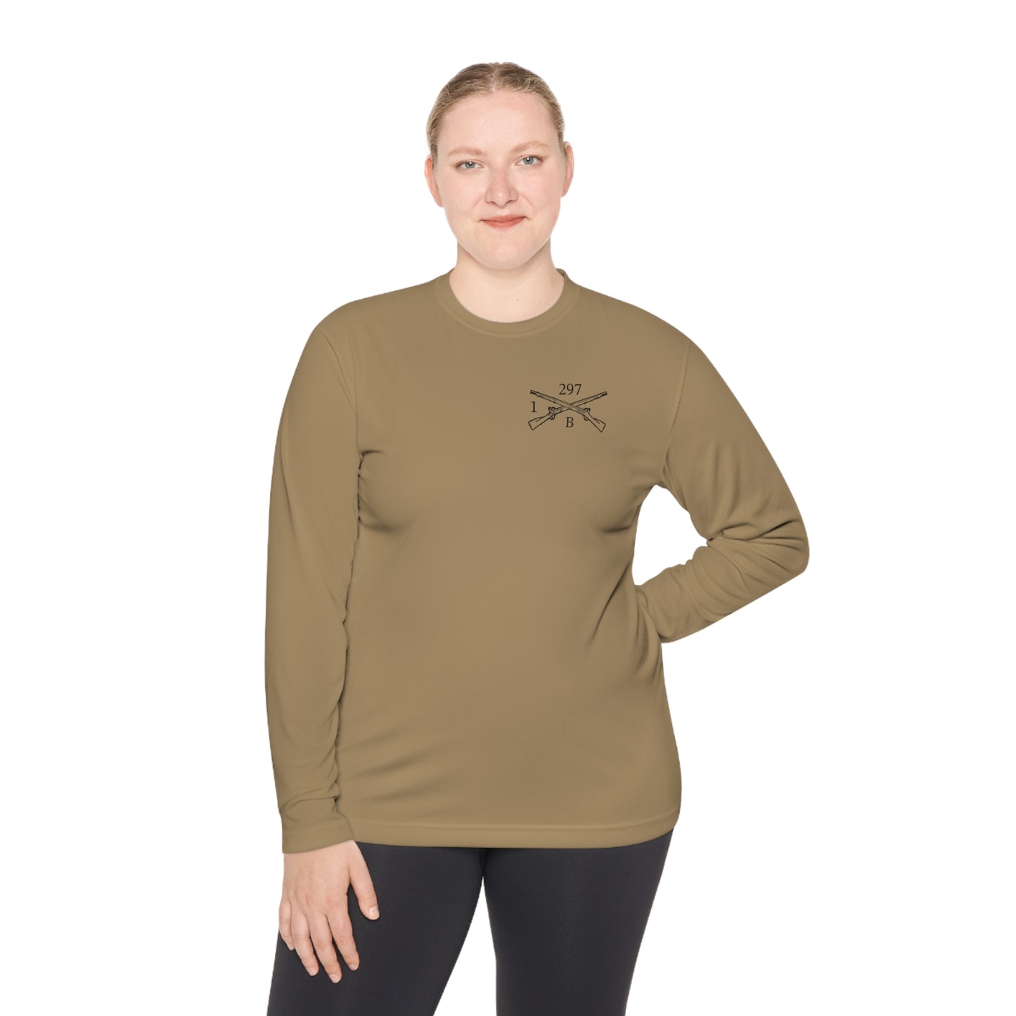 Bison Co 1-297th IN Moisture Wicking Long Sleeve Poly Tee