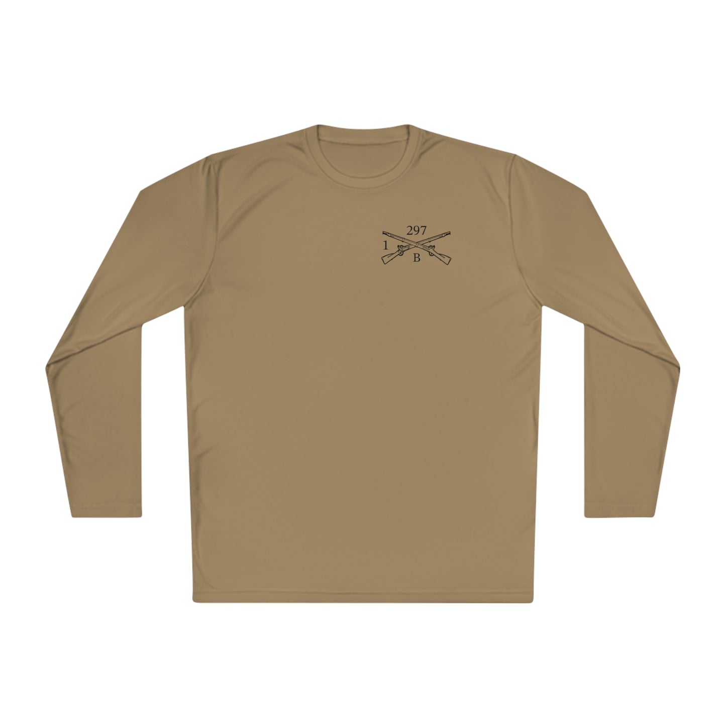 Bison Co 1-297th IN Moisture Wicking Long Sleeve Poly Tee