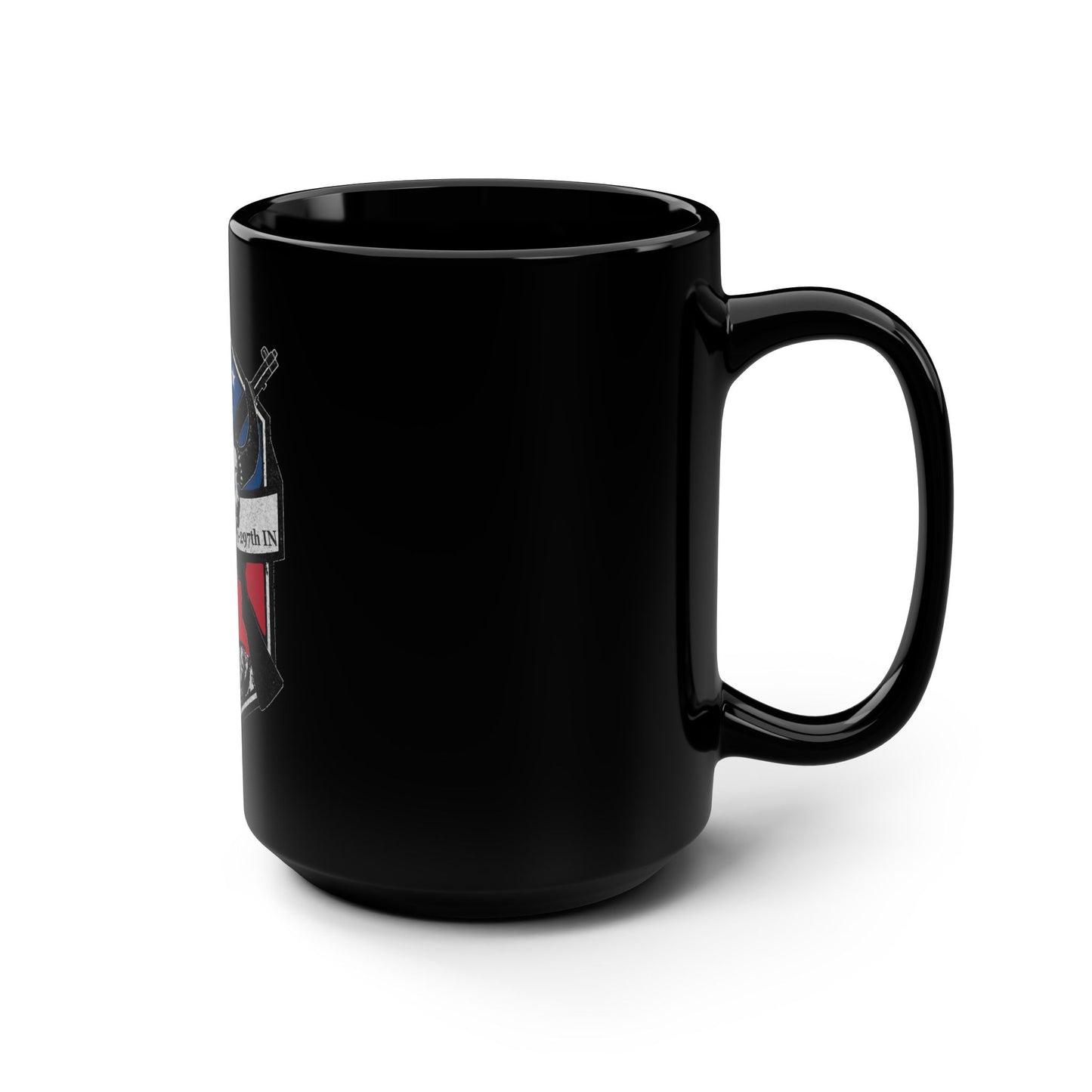 Bison Co 1-297th IN (Black Mug, 15oz)