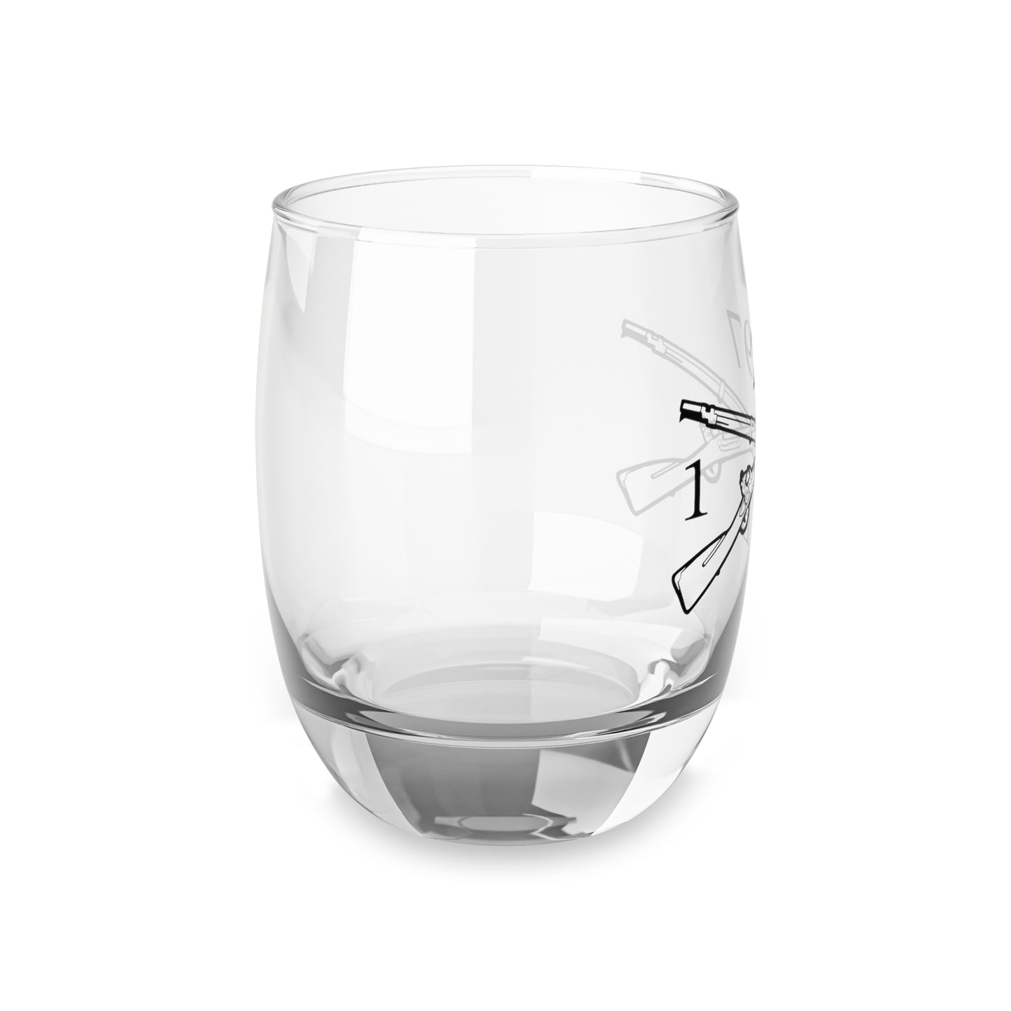 Bison Co 1-297th IN Whiskey Glass