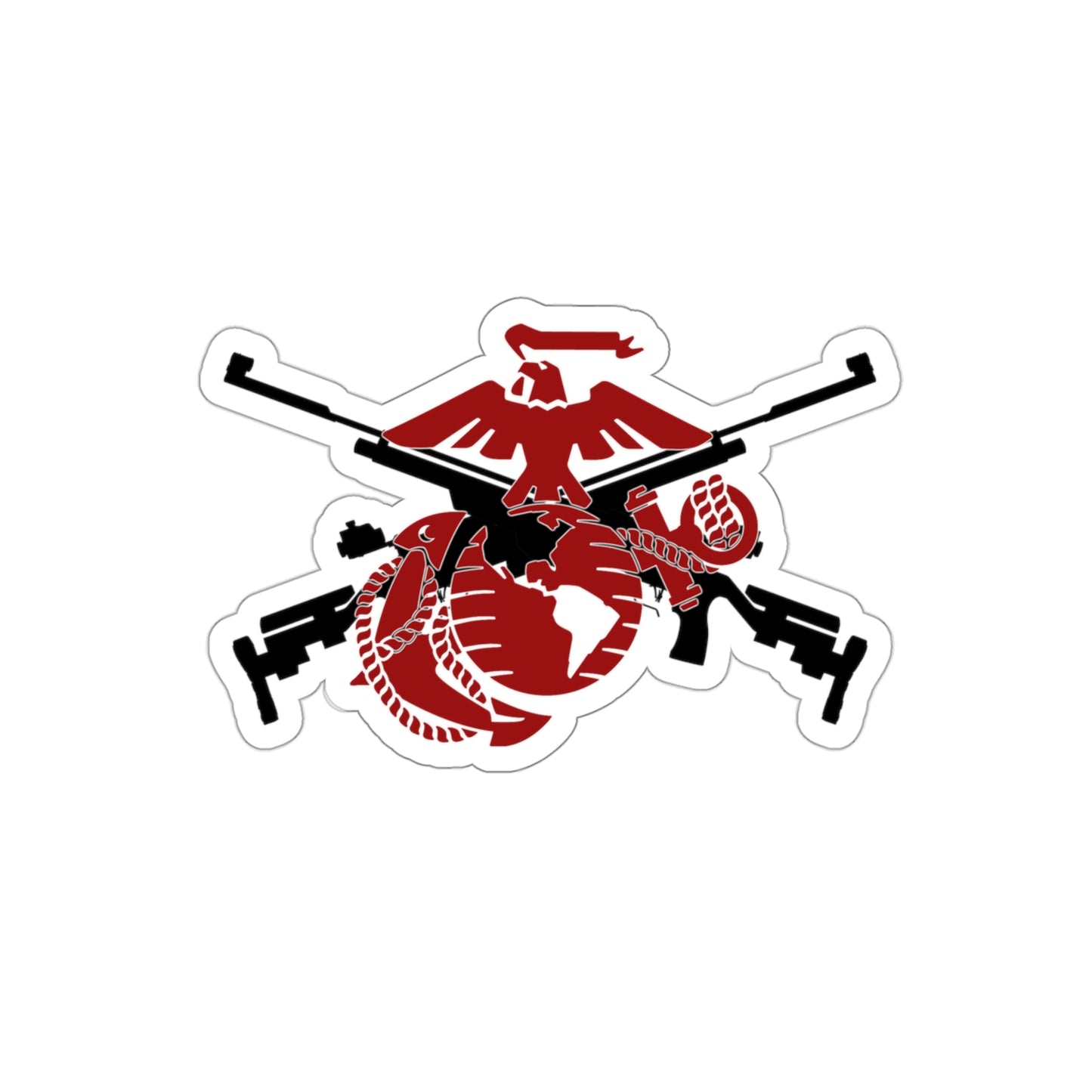 WVHS MCJROTC RIFLE TEAM Die-Cut Stickers