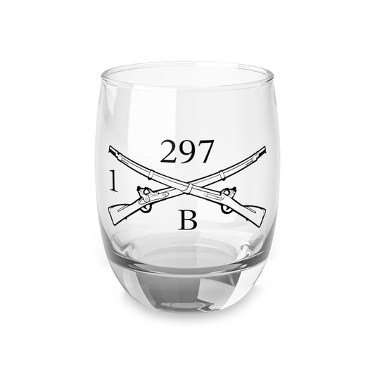 Bison Co 1-297th IN Whiskey Glass