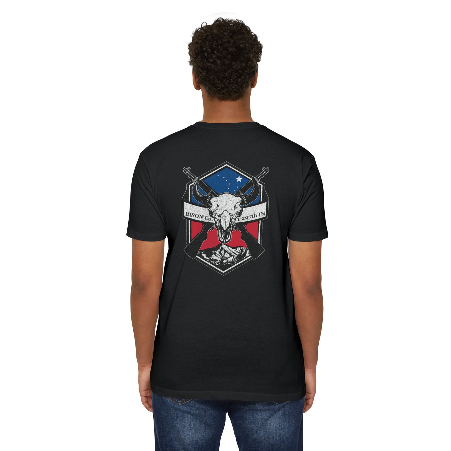 Bison Co 1-297th IN - Unisex CVC 60/40 Jersey T-shirt