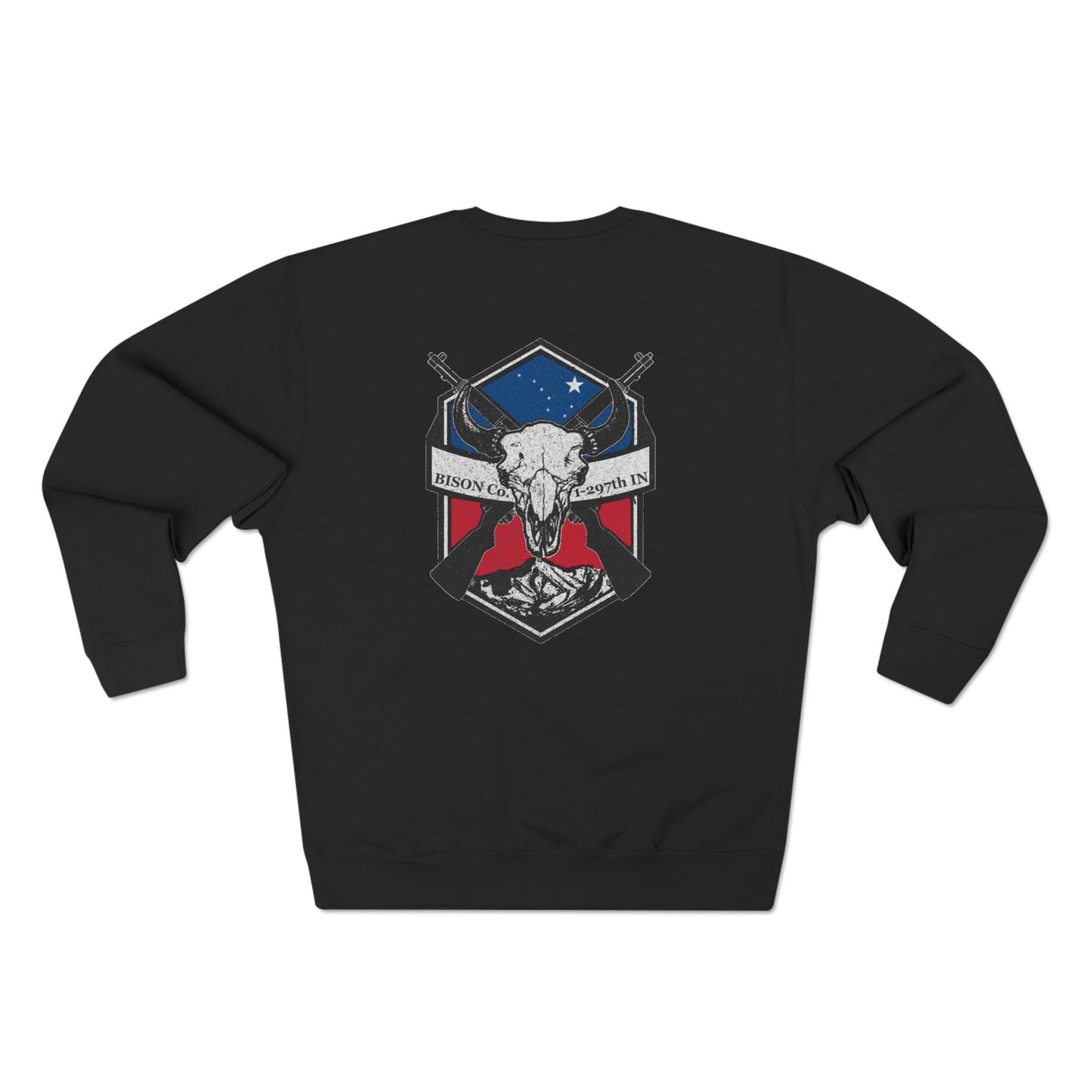 Z1 Bison Co 1-297th IN - 80/20 Unisex Crewneck Sweatshirt
