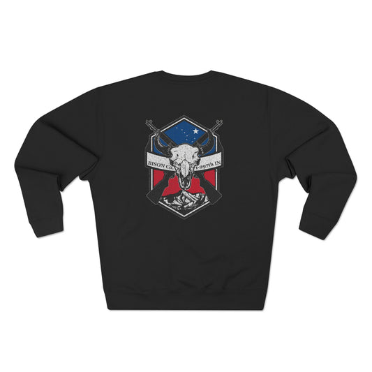 Bison Co 1-297th IN - 80/20 Unisex Crewneck Sweatshirt