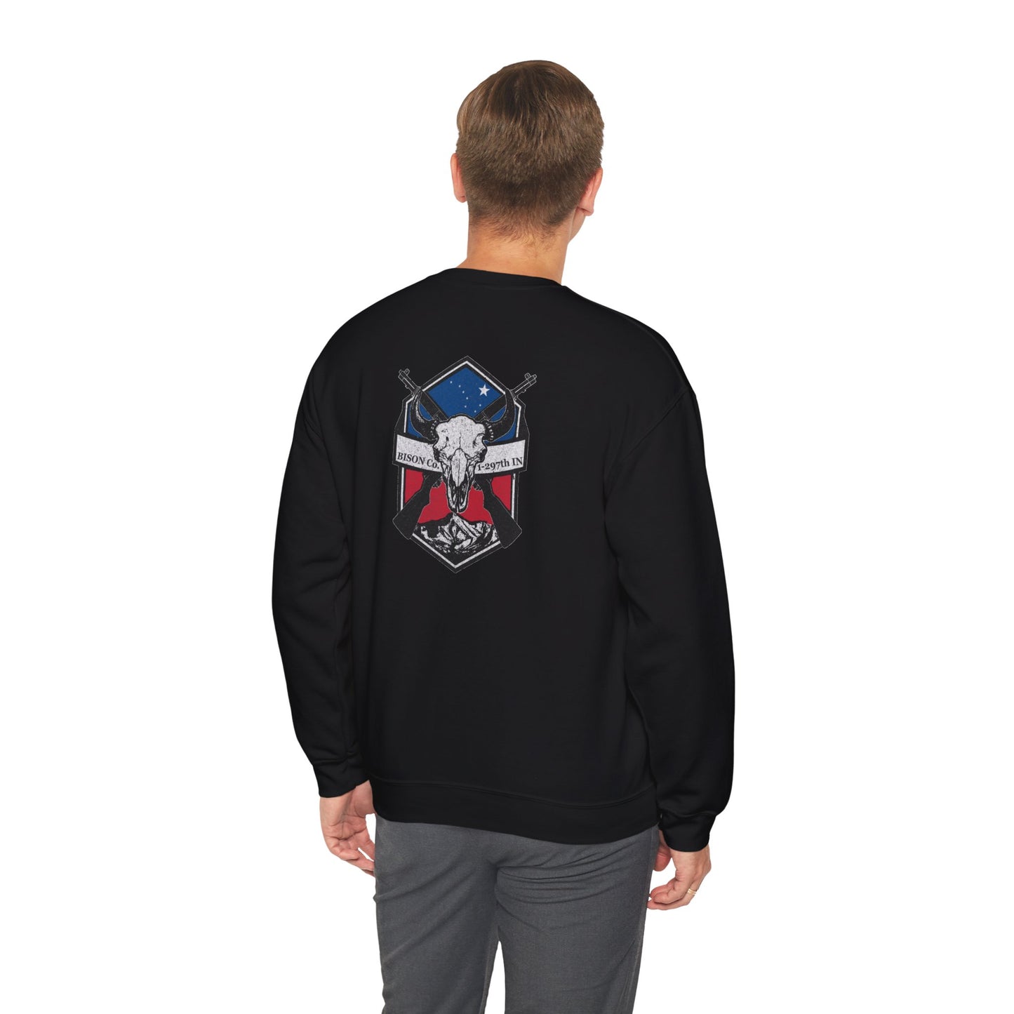 Bison Co 1-297th IN - Crewneck PT Sweatshirt